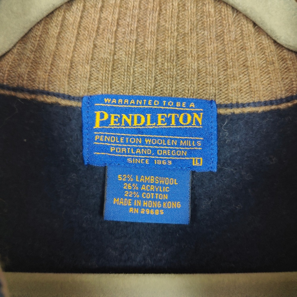 Pendleton Lambswool Blend Quarter Zip Sweater Men… - image 6